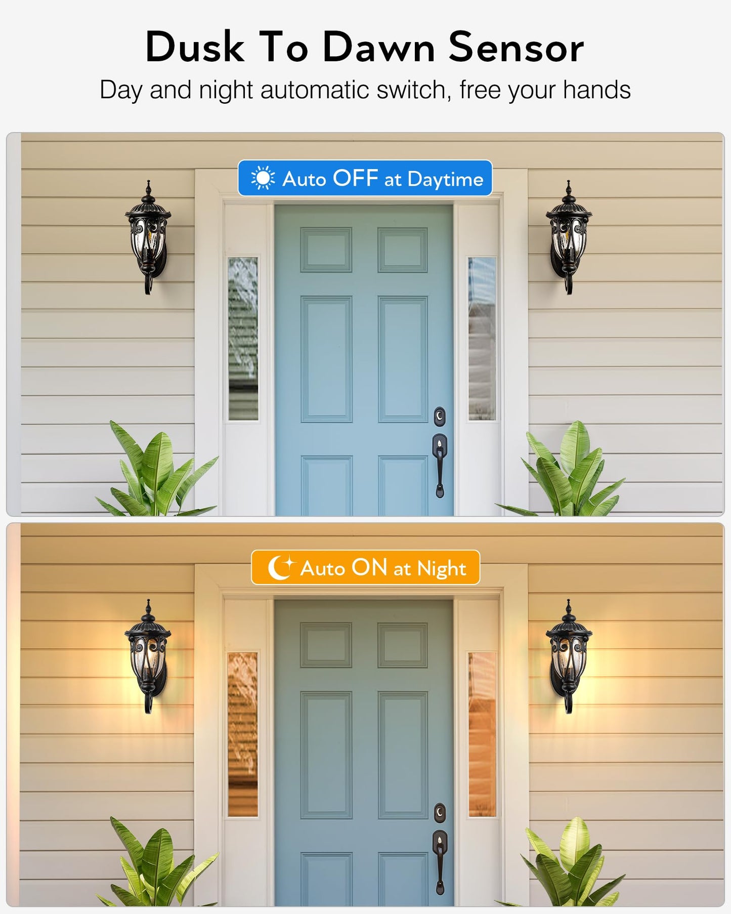 VIANIS Outdoor Light Fixture, 2 Pack Dusk to Dawn, Oil Rubbed Bronze, Waterproof Aluminum, Model f0f9729c-cbc0-4626-891c-c1