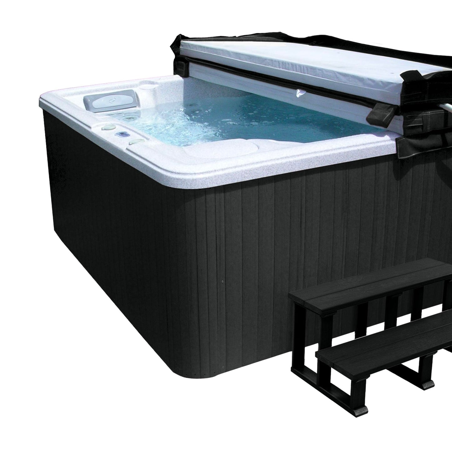 Highwood Hot Tub Cabinet Spa Replacement Kit, Black