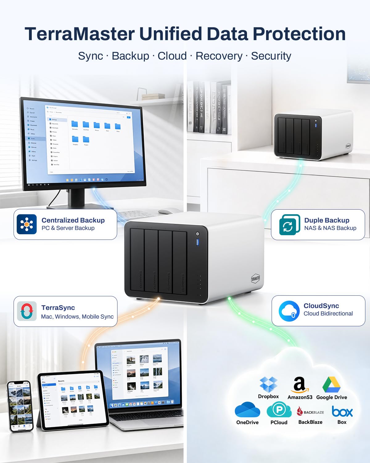 TERRAMASTER F4-425 Pro NAS Storage - 4Bay, Intel N350 8-Core, 16GB DDR5, 5GbE LAN x 2, M.2 Slot x 3, AI-Native OS TOS 7, OpenClaw Supported, Network Attached Storage for Multimedia and VM (Diskless)