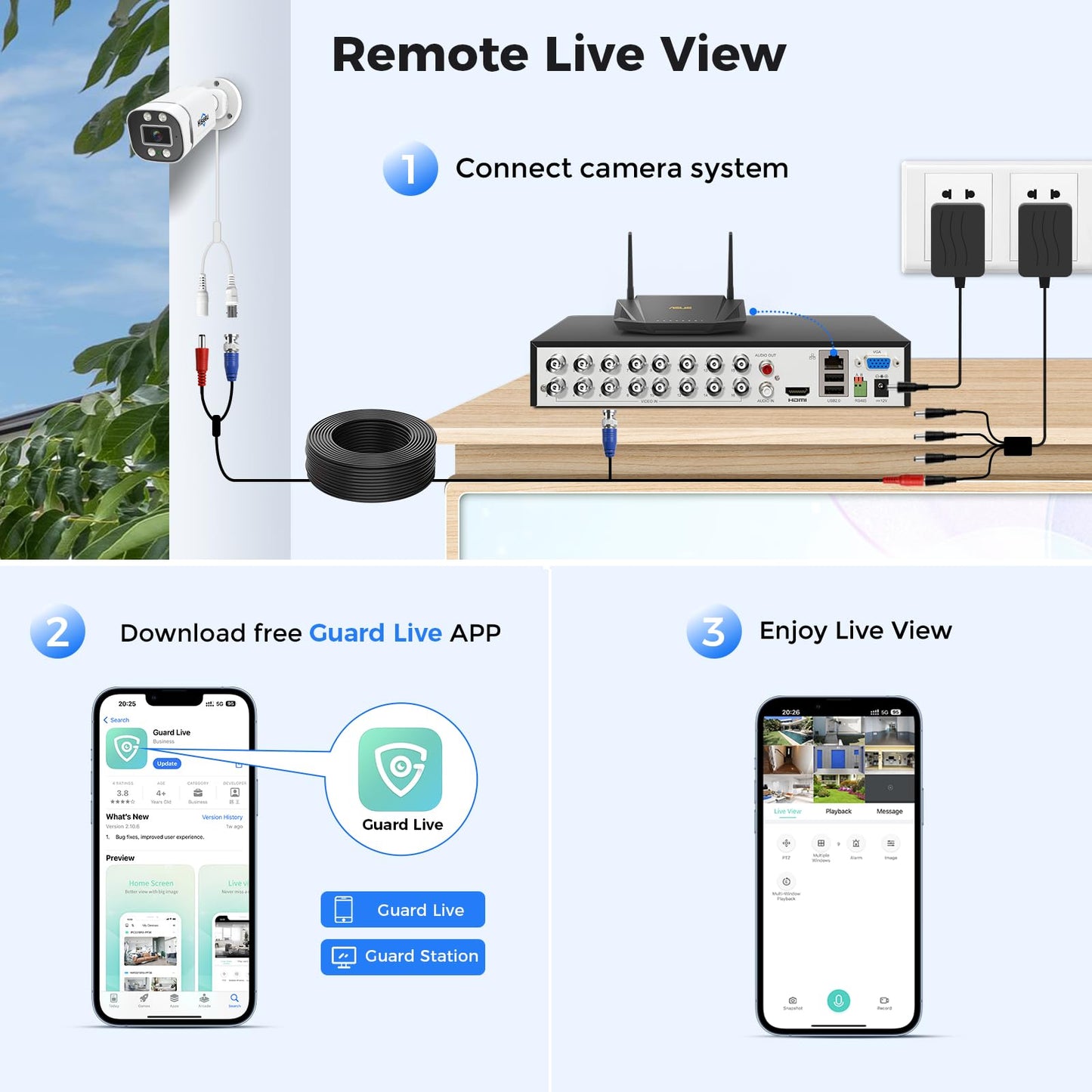 Hiseeu 16CH 3K Wired Security Camera System with Smart Dual Light,Audio,Vehicle/Person Detection,5MP 16CH DVR,16PCS 5MP IP67 Outdoor Indoor Surveillance CCTV Cameras,3TB HDD for 24/7 Home Security