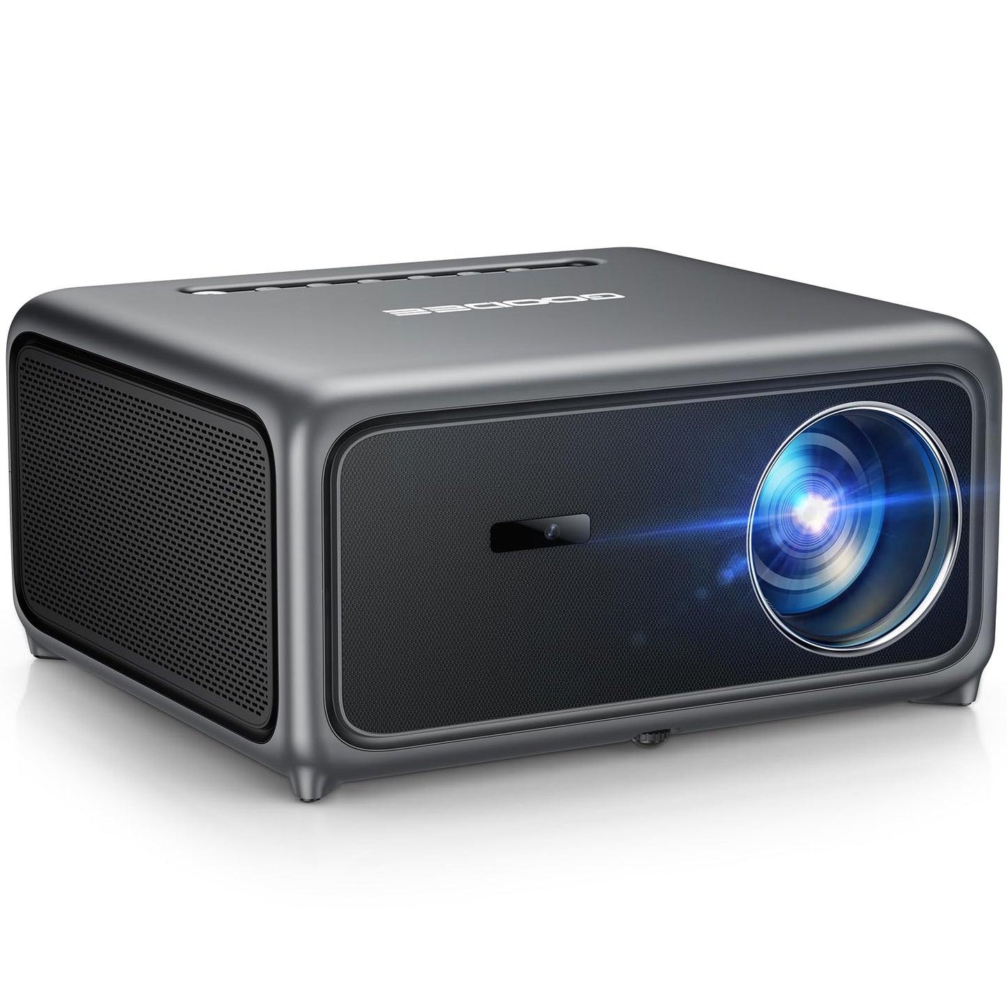 GooDee 4K Smart Projector with WiFi 6 & Bluetooth - UHD Movie Projector, ToF Auto Focus & Keystone, MEMC, Built-in Streaming Apps, Dolby Audio Home Theater for Outdoor Movie Night & Bedroom Cinema