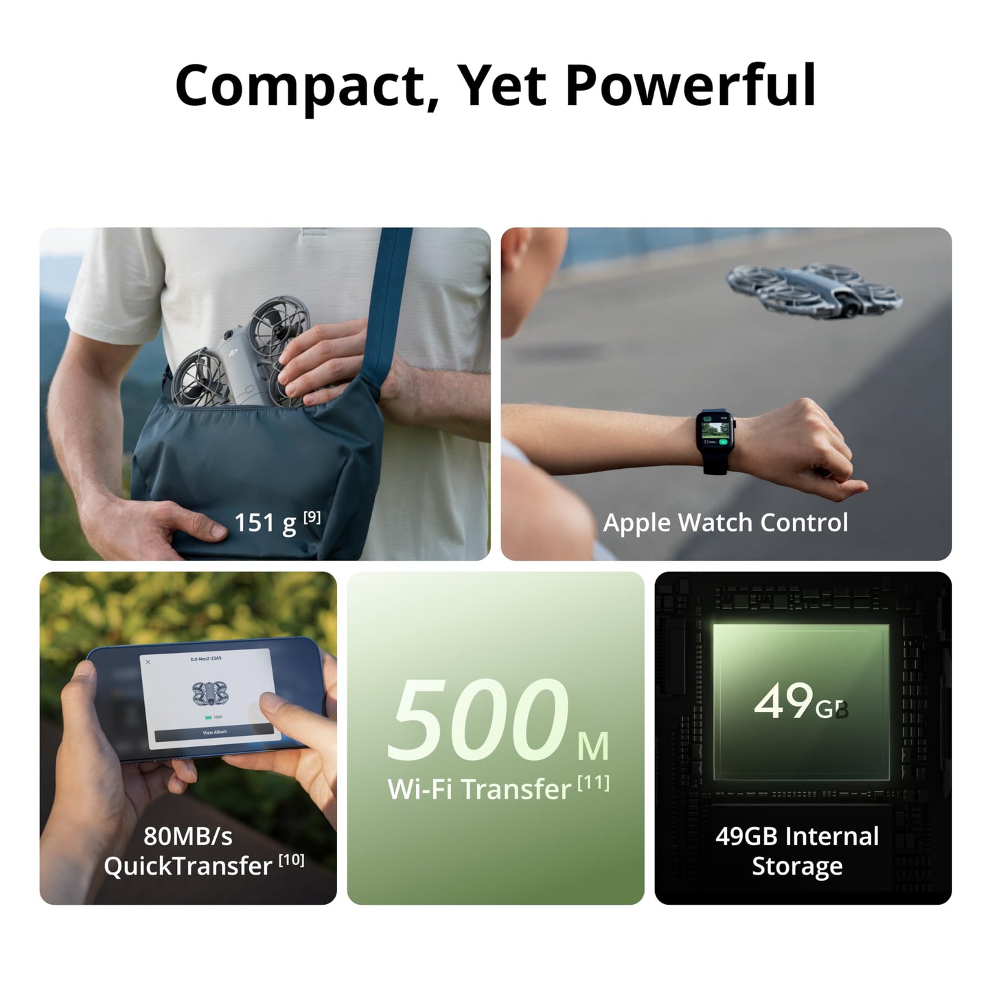 DJI Neo 2 Fly More Combo With RC-N3 Remote Controller, Stable Transmission With Digital Transceiver,Drone Strobe Light, Landing Pad, Carrying Case