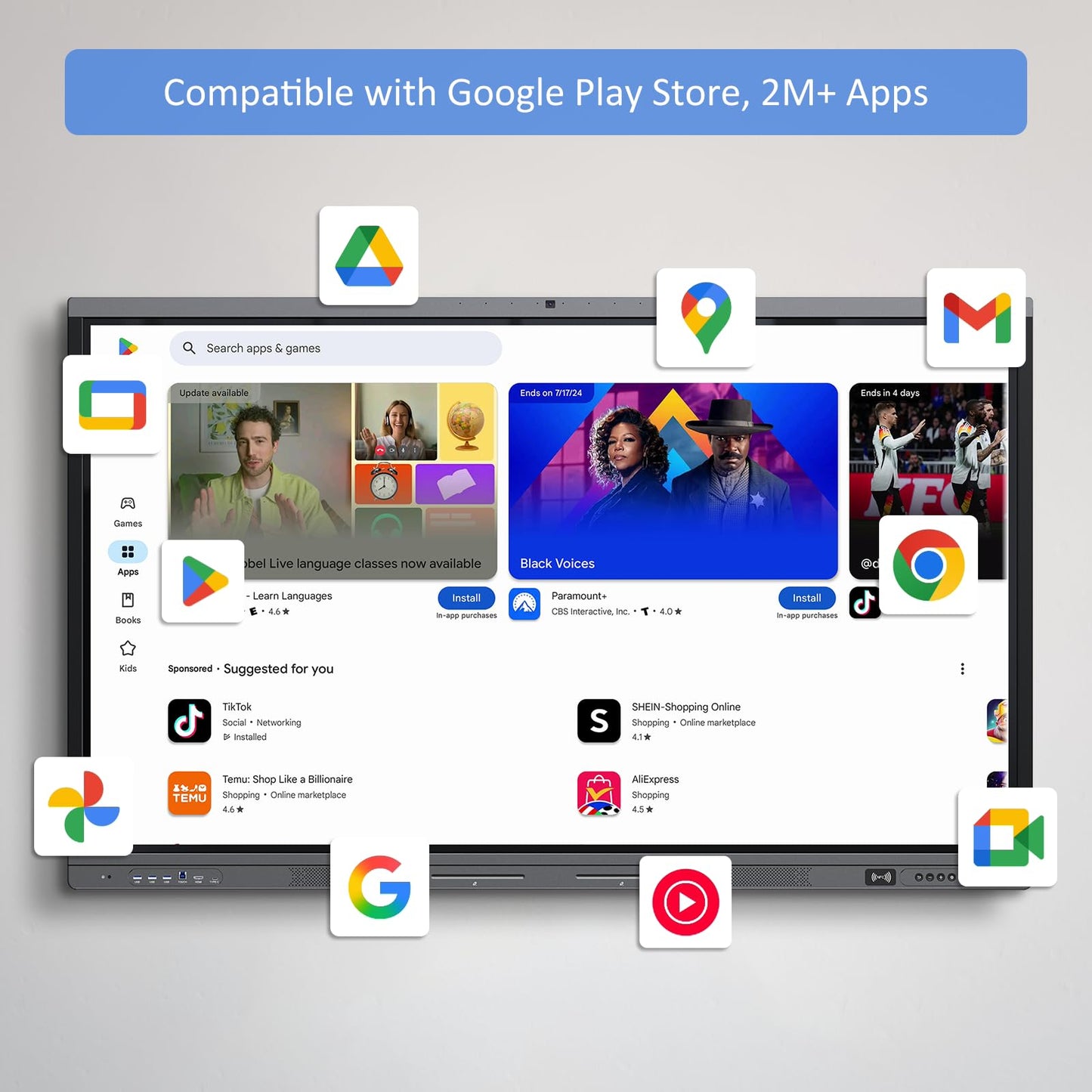 Shiarffe X5 Smart Board 4K 86 Inch Interactive Whiteboard