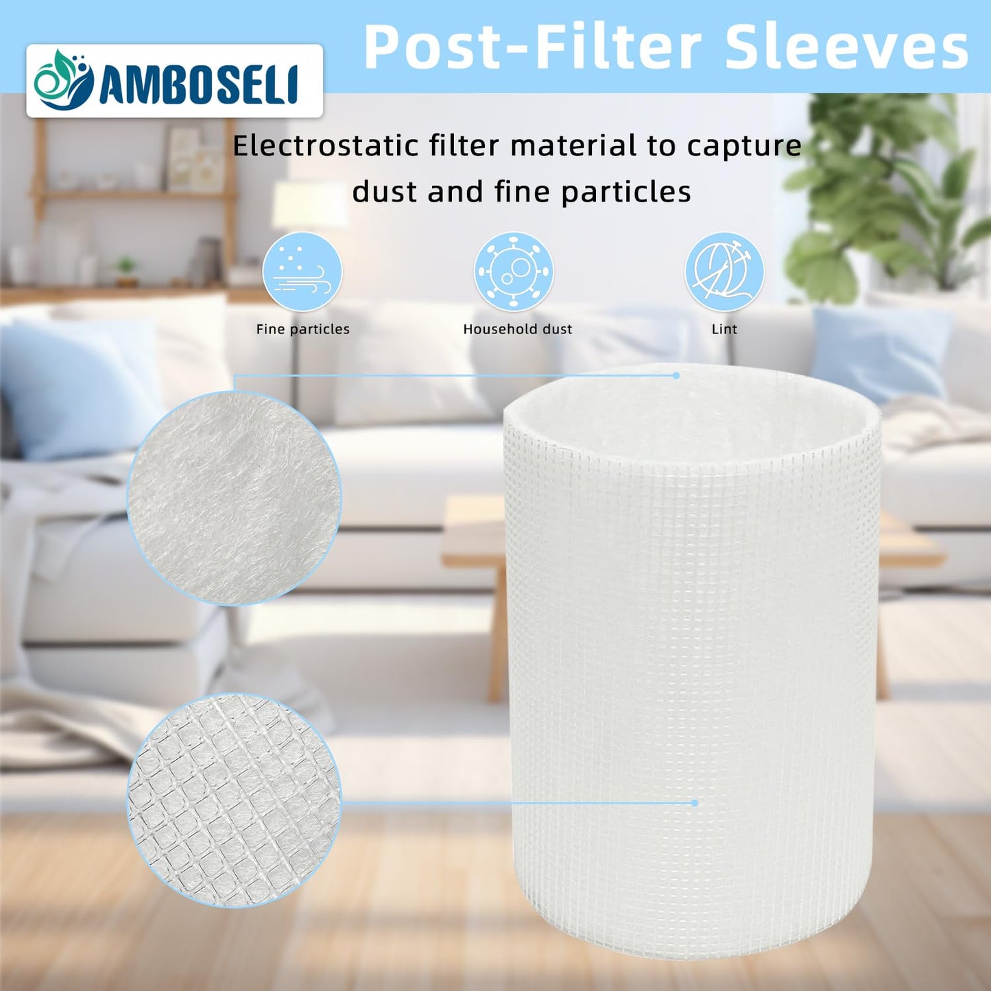 Amboseli 9 Pack Air filte-r Replacement Bundle Compatible with IQAir GC Series Air Purifie-r, True HEPA Replacement, and Activated Carbon Replacement