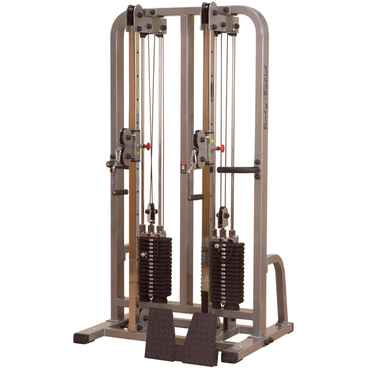 Body-Solid (SDC2000G/1) Pro Club Line Dual Cable Column Machine for Home Gym, Functional Training with Dual Weights Stack & Pulley Cable Workout Machines for Strength Training