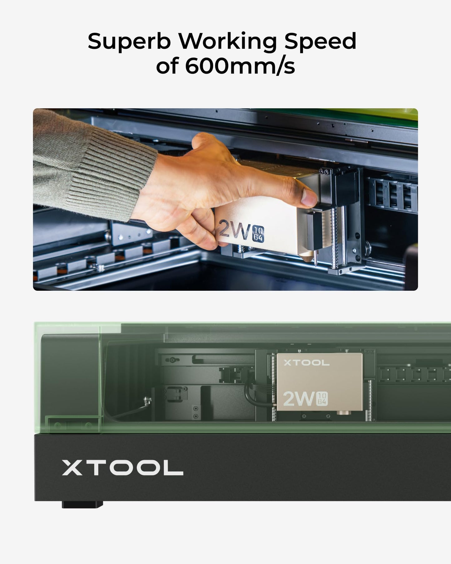 xTool S1 1064nm Infrared Laser Module for Engraving on Metal, Plastic, Acrylic - Ideal for Jewelry, Gift Making