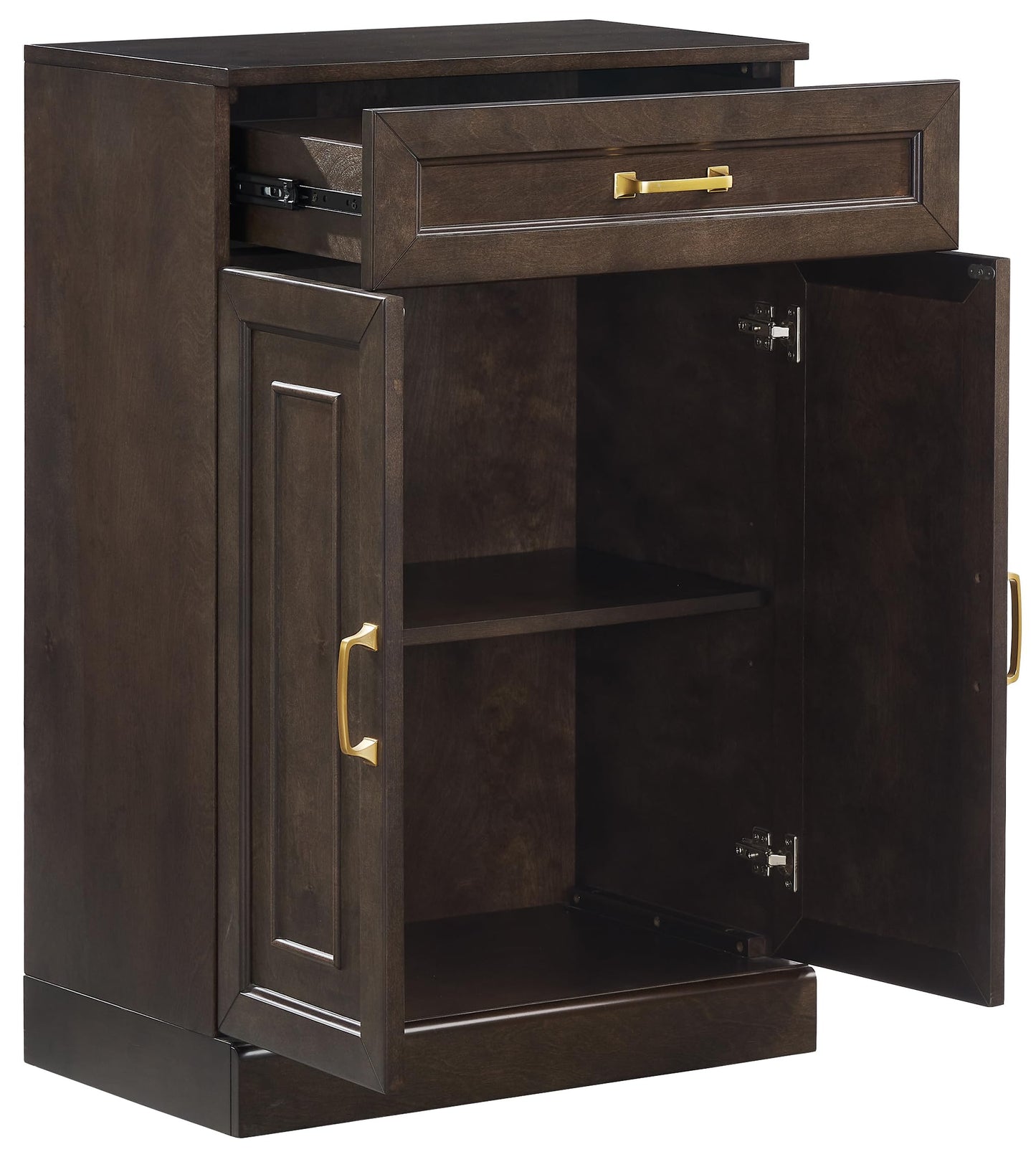Crosley Furniture Stanton Pantry Storage Cabinet with Shelves, Kitchen, Dining, or Laundry Room, Coffee