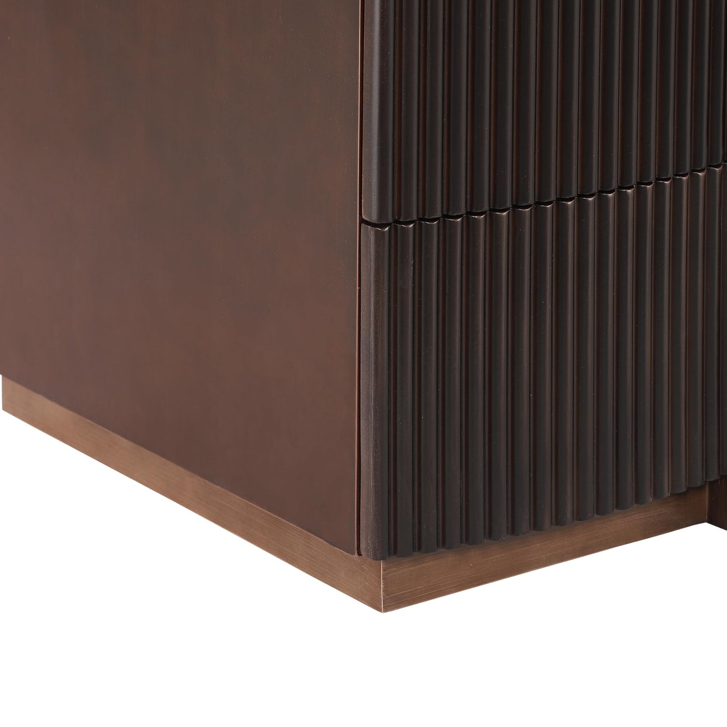 Christopher Knight Home Boni Mid Century Modern Nightstand with Heavy Duty Base, Wood Night Stand with 2 Spacious Drawers, Bedside Table/End Table for Bedroom, Multipurpose Storage Cabinet, Dark Brown