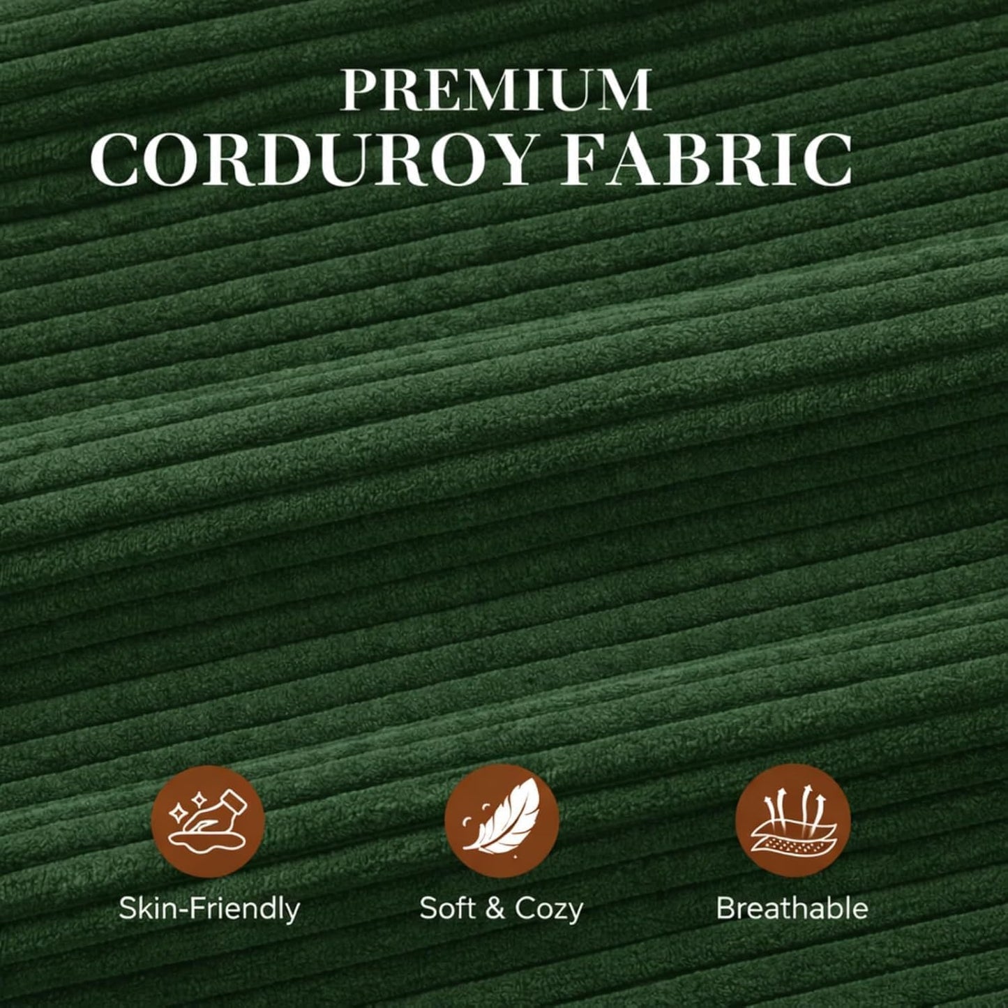Shintenchi Futon Sofa Bed Convertible Couches L Shaped, 4‑in‑1 Sectional Sleeper Sofa Pull Out Couches for Living Room, Multifunctional Couch with Storage Chaise Corduroy Fabric, Green