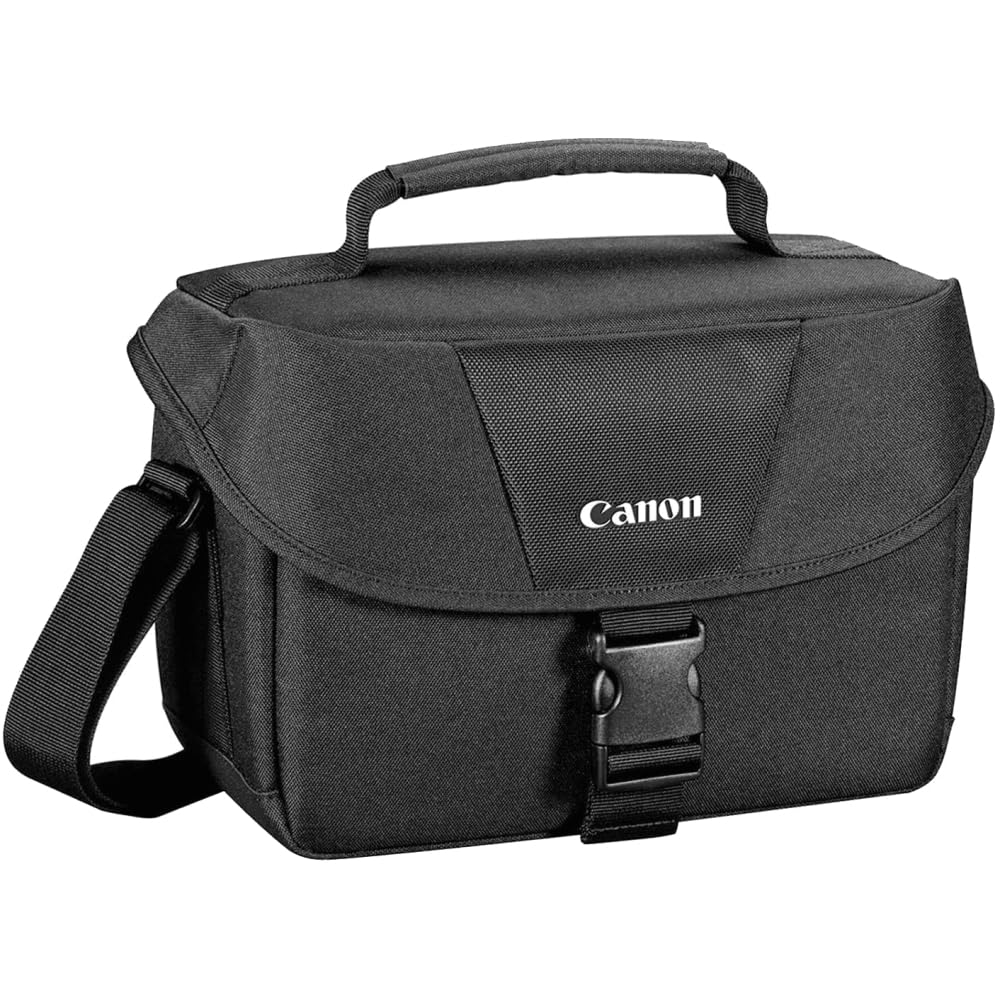 Canon EOS R50 Mirrorless Camera with 18-45mm Lens (Black) Bundle with 64GB Memory Card + Canon 200ES EOS Shoulder Bag (3 Items)