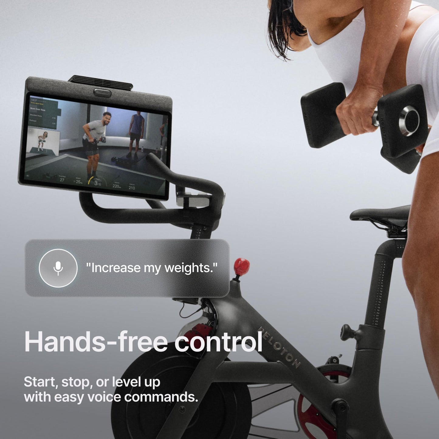 Peloton Exercise Cross Training Bike+, Indoor Stationary Spin Bike+ for Home Workouts, Space-Friendly Exercise Equipment for Cardio and strength Workout & Indoor Cycling