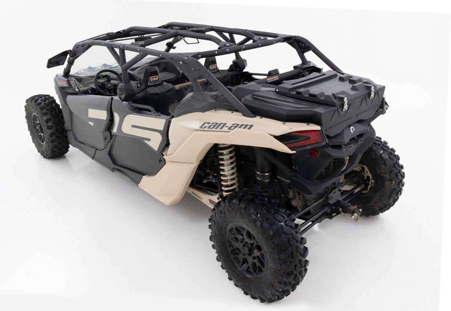 Rough Country Rear Bed Cargo Box for Can-Am Maverick X3 (2 & 4-Seat Models) - 45-Gallon Storage Capacity, Watertight Seal, High-Impact UV-Resistant, Lockable Latches
