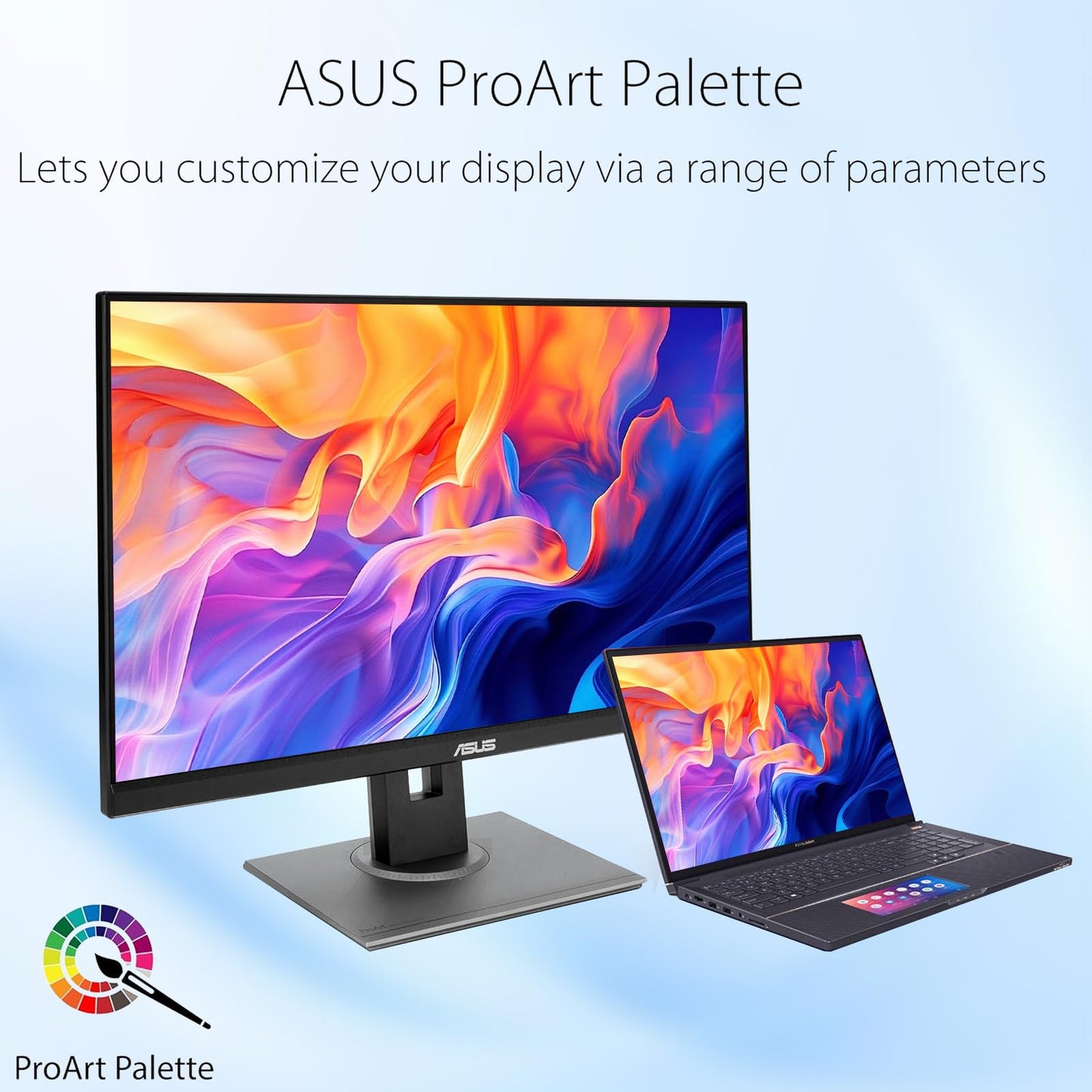 ASUS ProArt 27" WQHD Monitor, IPS Display, 100% sRGB, Calman Verified, Ergonomic Stand | DisplayPort | HDMI | DVI-D Mini DP | USB Hub, Eye Care, Ergonomic Tilt Height Pivot Swivel Adjustable Stand