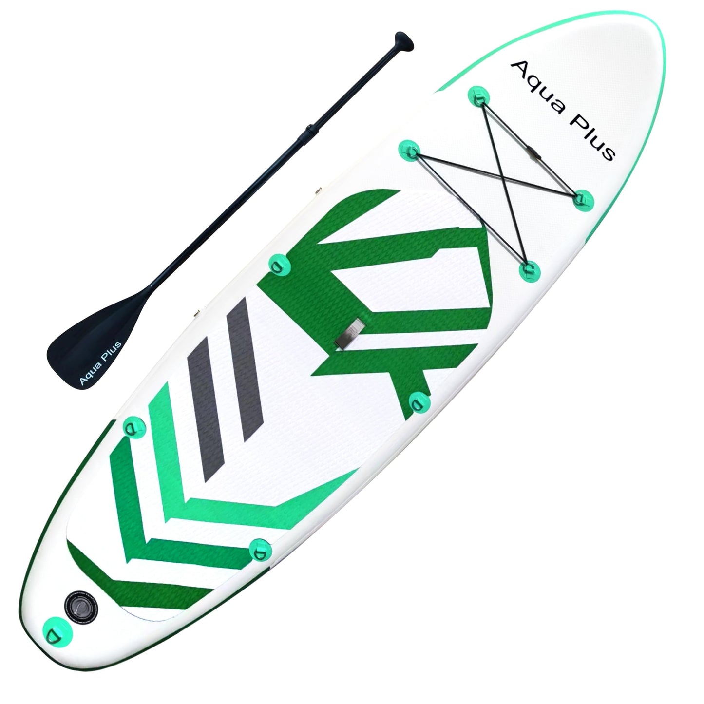 Aqua Plus 6inches Thick Inflatable SUP for All Skill Levels Stand Up Paddle Board,Paddle,Pump,ISUP Travel Backpack, Leash,Shoulder Strap,Youth,Adult Inflatable Paddle Board