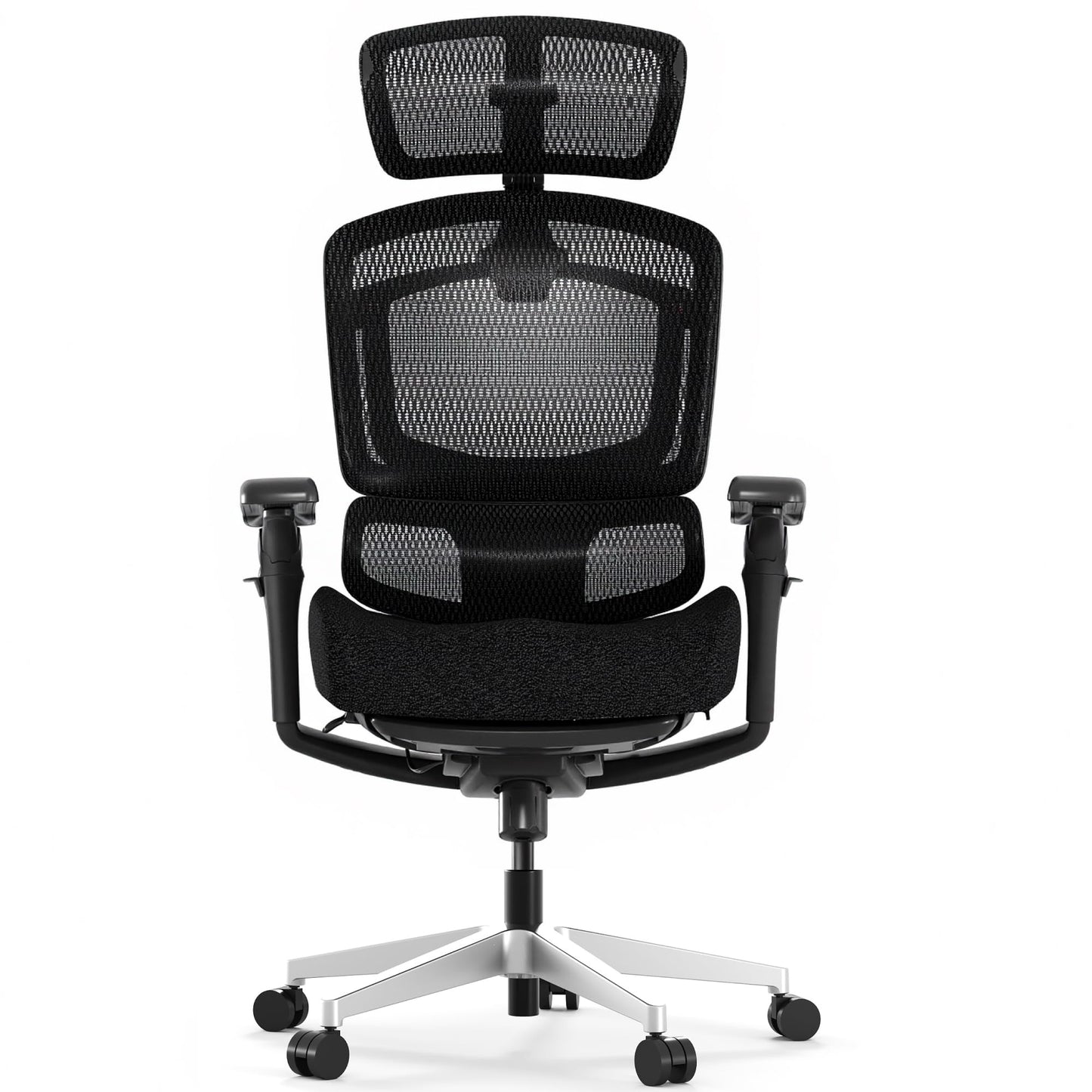 FLEXISPOT ErgoX-PRO Ergonomic Office Chair with Footrest Black – Cloudtech Cushion, 5D Lumbar, 7D Armrests, 4D Headrest, 551LBS Capacity – Office, Gaming, Home