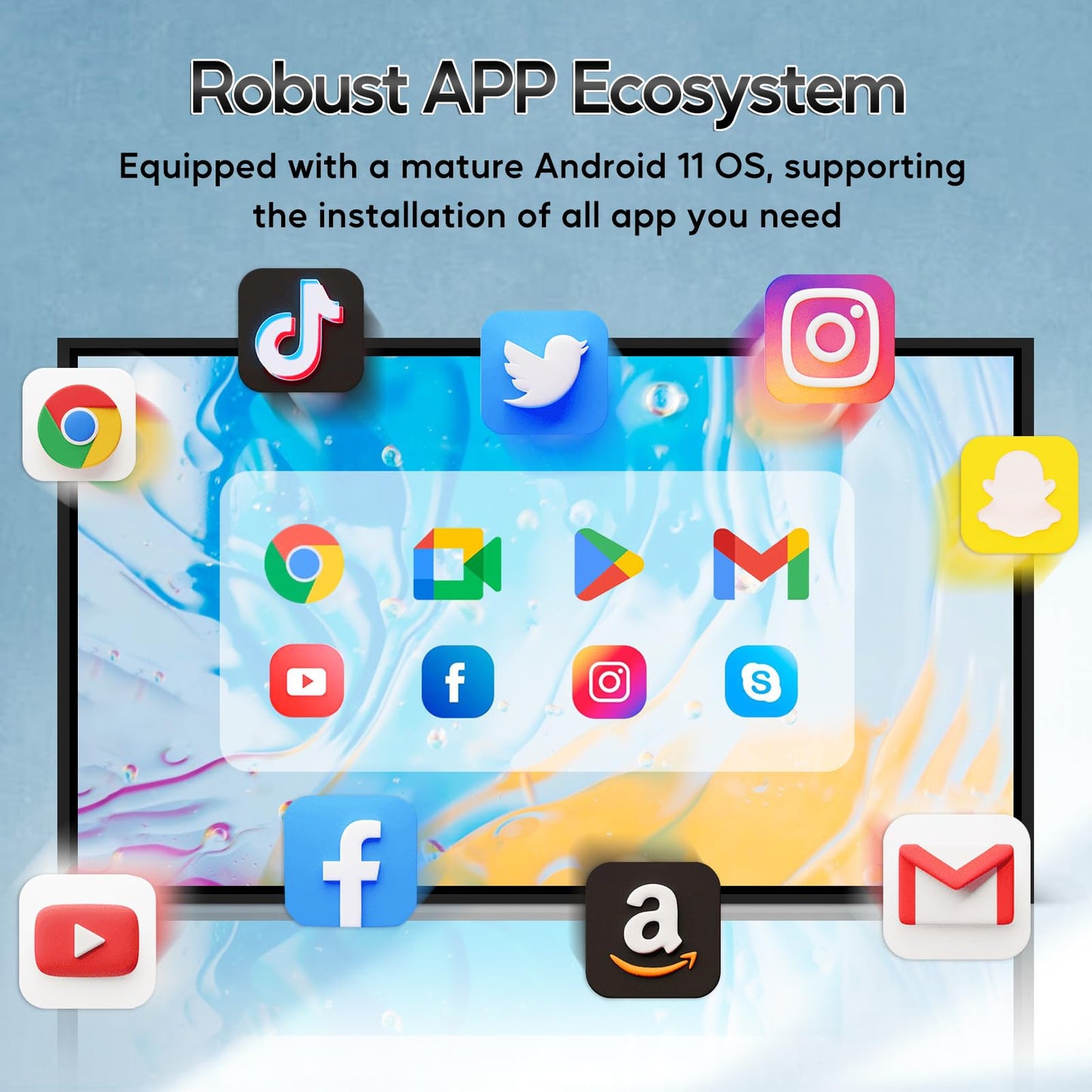 32" Capacitive Touchscreen Industrial Monitor, 500Nits High Brightness Digital Signage Display for Advertising, Reverse Control Laptop, Wireless Screen Mirroring, Built-in Speakers, USB, HDMI Ports