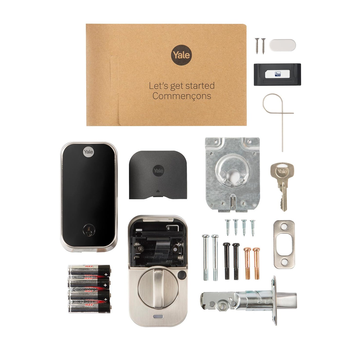 Yale Assure Lock 2 Deadbolt, Satin Nickel Keyed Smart Entry Door Lock with Z-Wave Connected Touchscreen Keypad for Code Entry and Remote Access, YRD420-ZW2-619