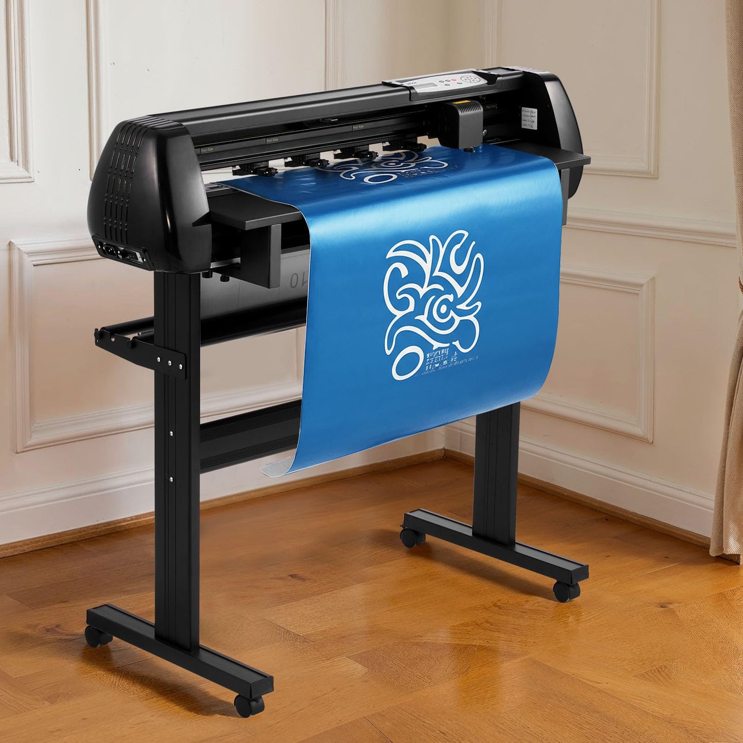 VEVOR Vinyl Cutter Machine, 34 inch Max Feed Width, Dual Blades, Adjustable Force and Speed, LED Display, Vinyl Plotter Cutter Printer with Signmaster Software for Compatible with Windows and macOS