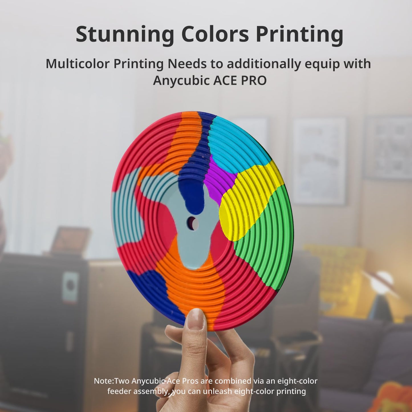 Anycubic Kobra S1 3D Printer Only, Support Multi Color Printing Needs ACE Pro, Max 600mm/s High Speed High Precision Anycubic App One-Click Printing Ultra-Quiet Printing 250 * 250 * 250mm