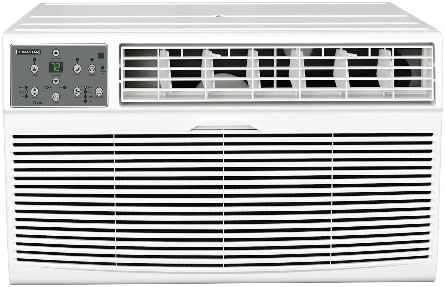 Durastar DRTHC142XNA1 14,000 BTU 208 / 230V Through the Wall Air Conditioner with 10600 BTU Supplemental Heating and Remote Control - White