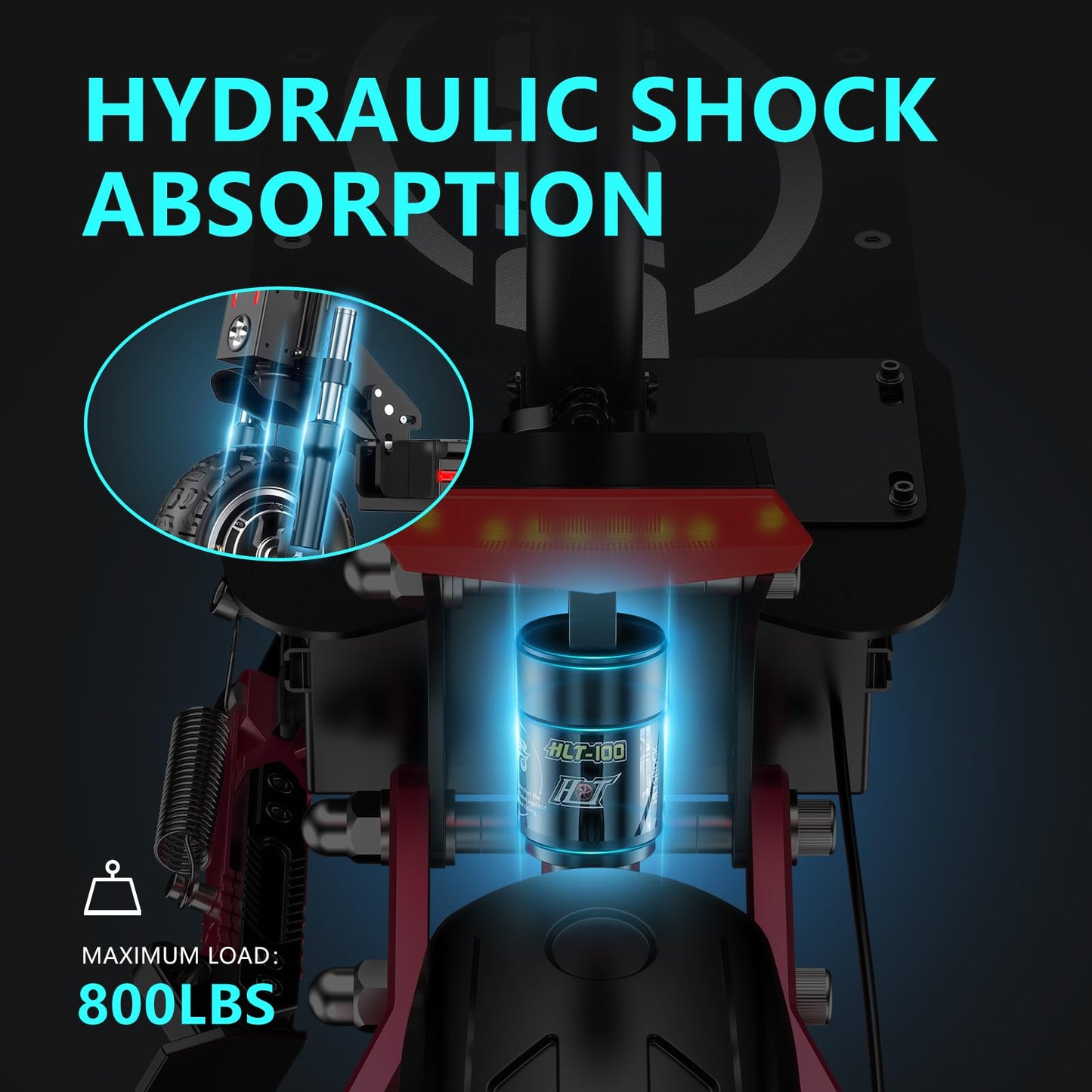 HLOIE H1 GEN2 Electric Scooter for Adults 5600W Dual Motor Up to 50MPH,Battery Range to 55Miles Fast Sports Escooter 11" Off Road Tires 800lbs Max Load Folding Scooter for Teens with Detachable Seat