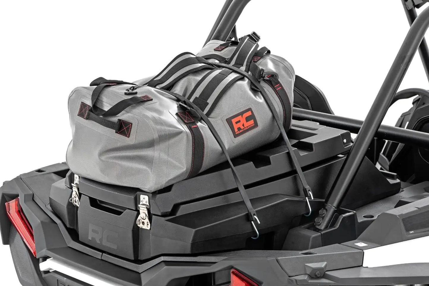 Rough Country Rear Bed Cargo Box for Polaris RZR XP 1000 (2 & 4-Seat Models) - 27-Gallon Storage Capacity, Watertight Seal, High-Impact UV-Resistant, Lockable Latches