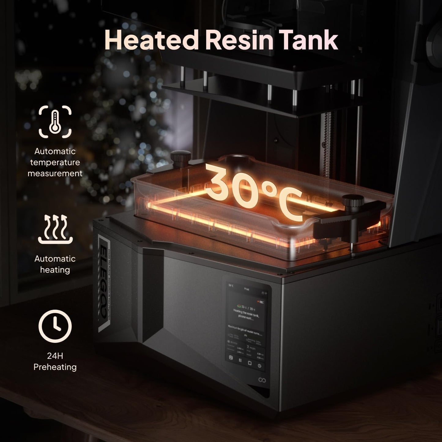 ELEGOO Saturn 4 Ultra 16K Resin 3D Printer, 10" 16K Mono LCD Resin Printer with Smart Mechanical Sensor, Heated Resin Tank, Auto-Leveling, 150mm/h Fast Printing, Print Size 8.33 × 4.66 × 8.66 Inch
