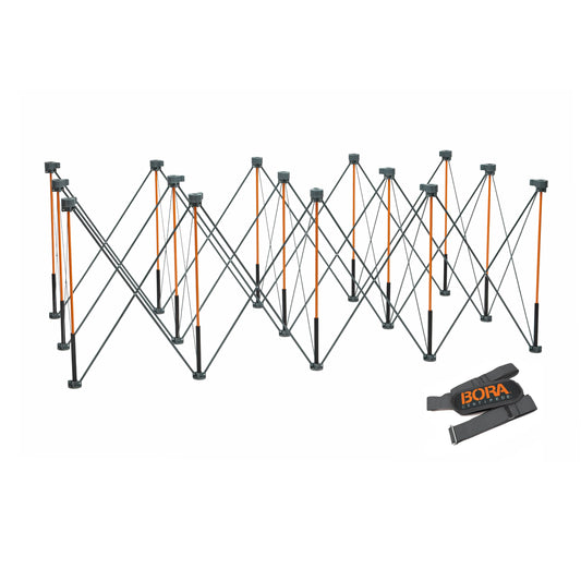 BORA Centipede Portable Workbench Folding Work Table for Garage, Heavy Duty Workbench 6000lb, 4 ft x 8 ft Capacity, 36 in high, Collapsible Work Bench with Carry Strap, CT15
