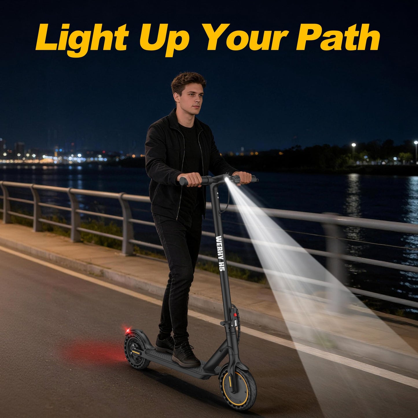 Electric Scooter, 500/350W Motor & 10"/8.5" Solid Tires, Up to 22/19 MPH & 25/15 Miles Rang, Foldable Commuter E Scooter for Adults & Teens