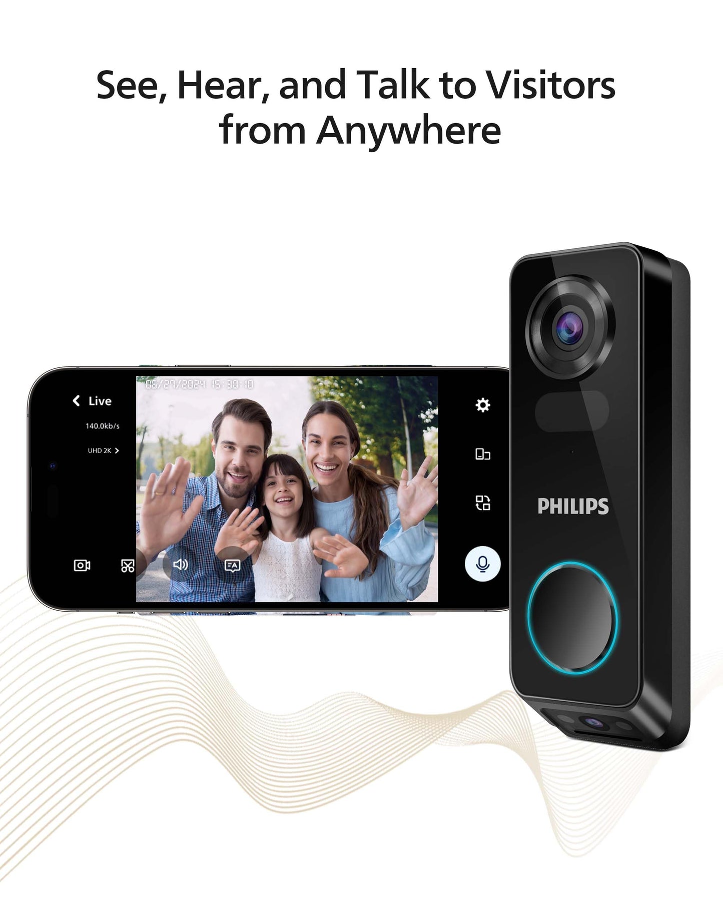 Philips Dual Camera Video Wireless DOORBELL