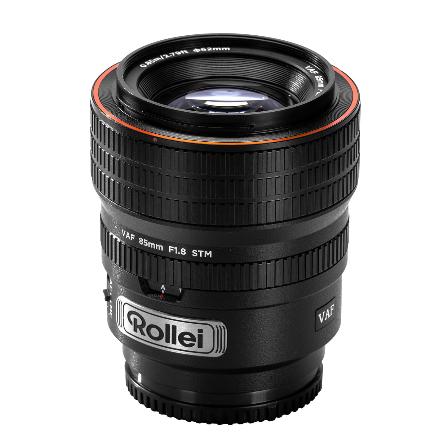 Rollei AF 85mm F/1.8 Lens，STM Autofocus，HFT-X Coating，Mount Cameras，Full Metal Body，477g，Compatible with APS-C，for Sony FE