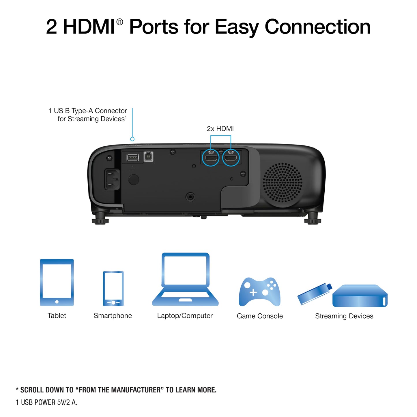 Epson Pro EX9270 Wireless 1080p 3LCD Business Projector with Built-In Speaker, 4100 Lumens Color and White Brightness, Stream from Phone or Laptop, Airplay, Miracast, 2 HDMI Ports, 1.6x Optical Zoom