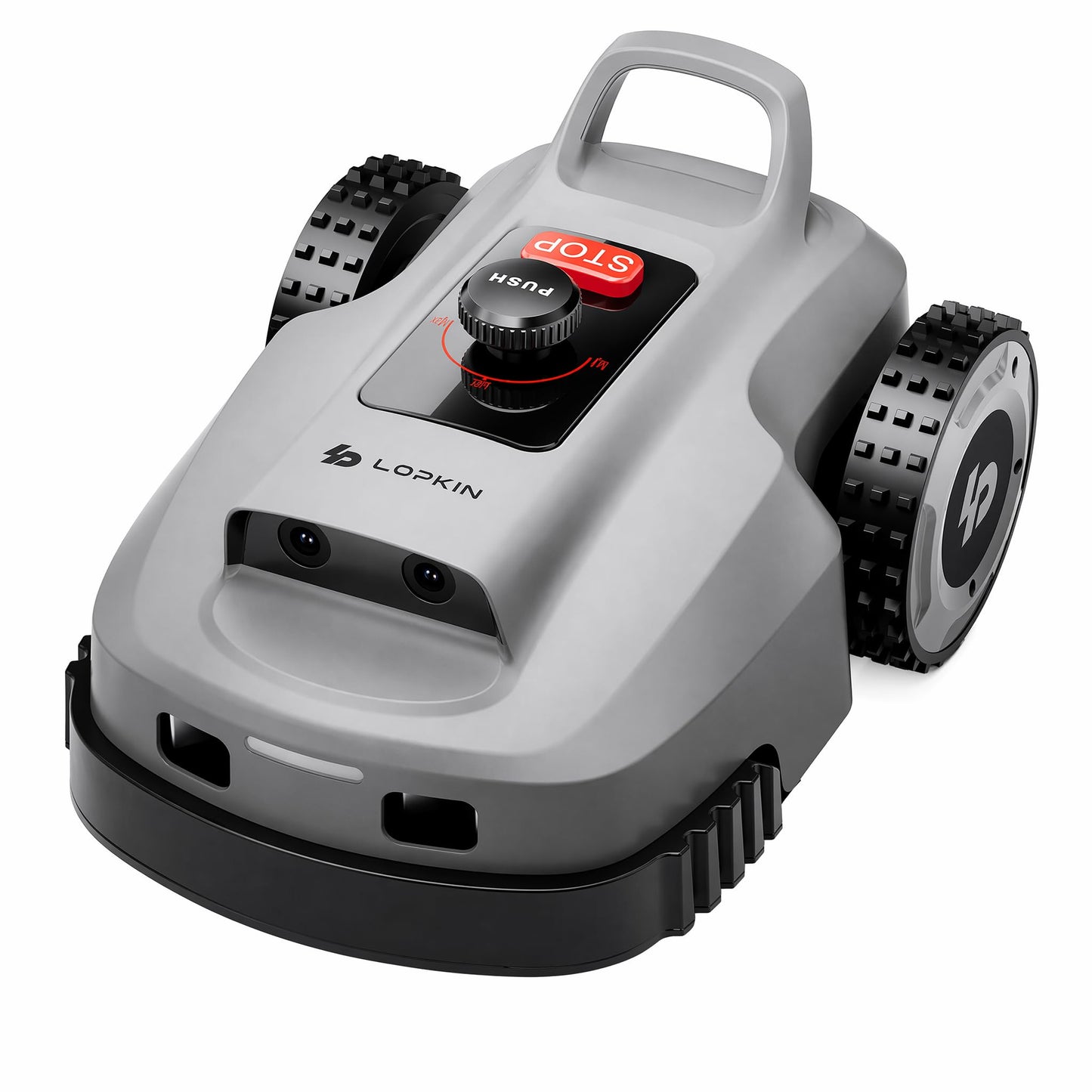 Robot Lawn Mower, Wire-Free Robotic Mower for 0.99 Acres, No Perimeter Wire, Auto-Mapping, RTK + AI 3D Vision Navigation, 300+ Object Avoidance, 57% Slope, IP66 Automatic Grass Cutter
