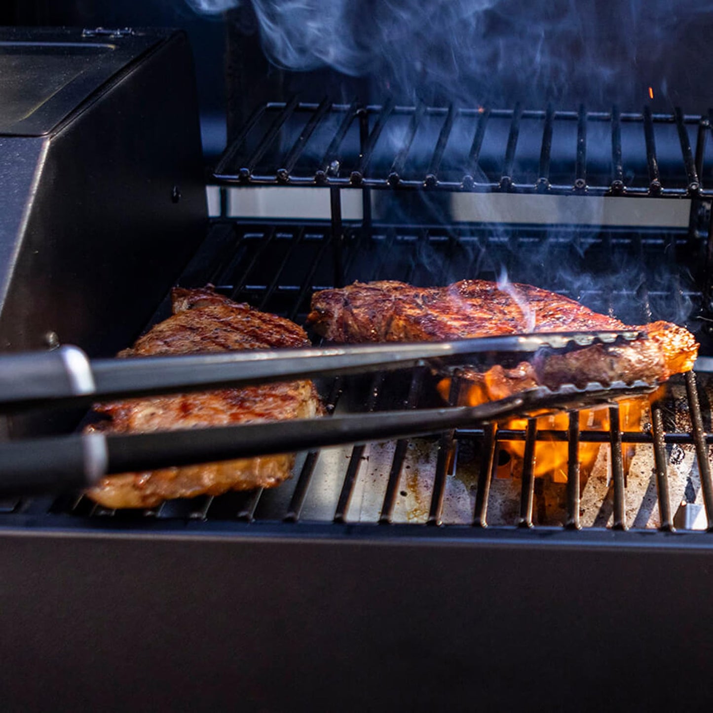 Pit Boss 150 Wood Pellet Grill & Smoker with Flame Broiler 256-Sq. In. Cooking Space, 180°F to 500°F Temperature Range, 7 lb. Pellet Hopper, for Tailgating, Camping, or Travel, Black