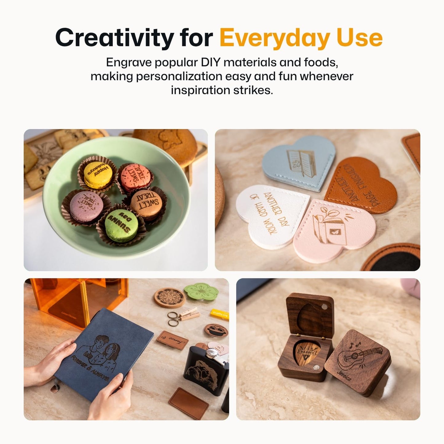 LaserPecker LP1 Plus Mini Laser Engraver for Beginners, Pocket-Sized Laser Engraving Machine with Adjustable Stand, 360° Multi-Angle Engraving for Wood Leather Paper DIY Projects