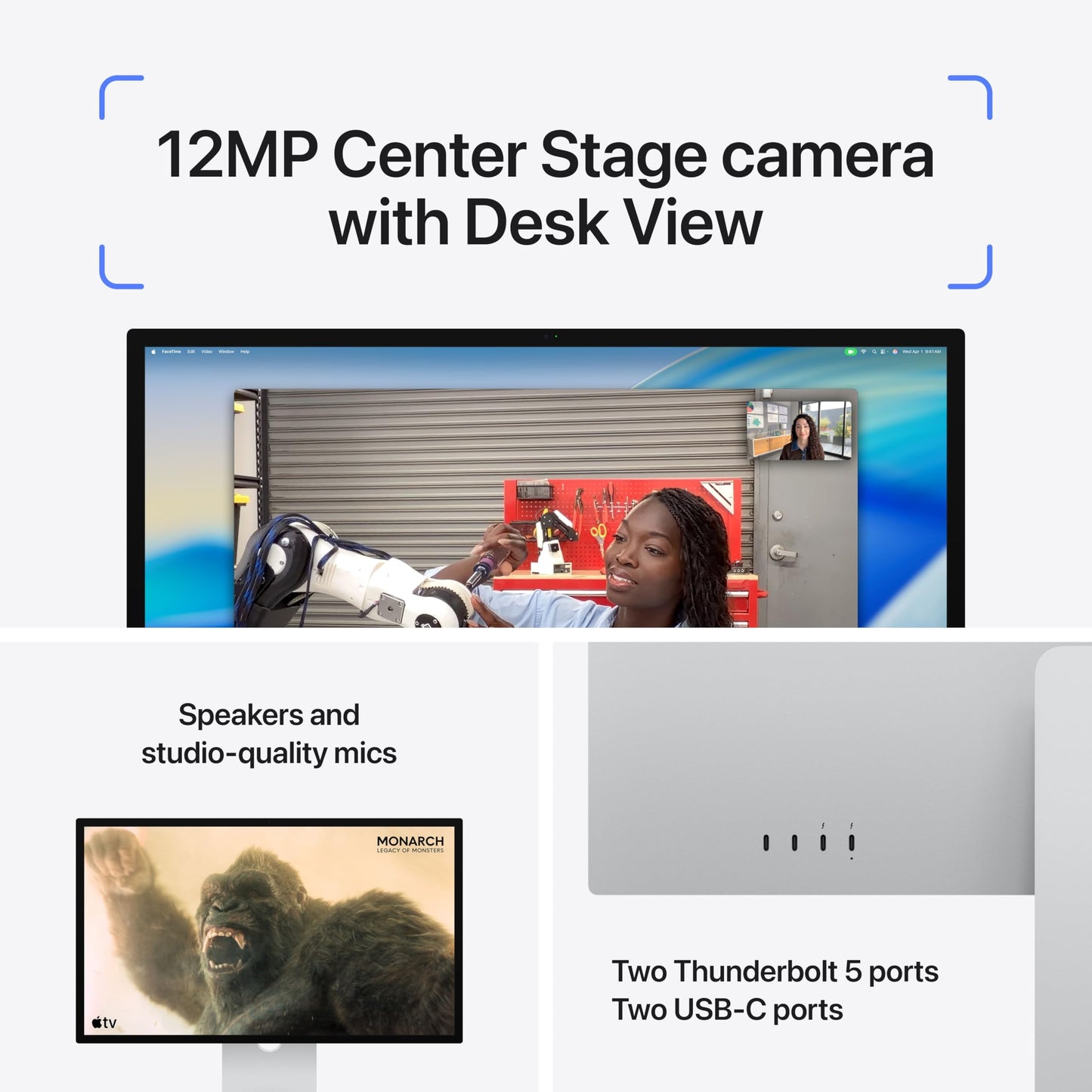 Apple Studio Display: Standard Glass, Tilt-Adjustable Stand