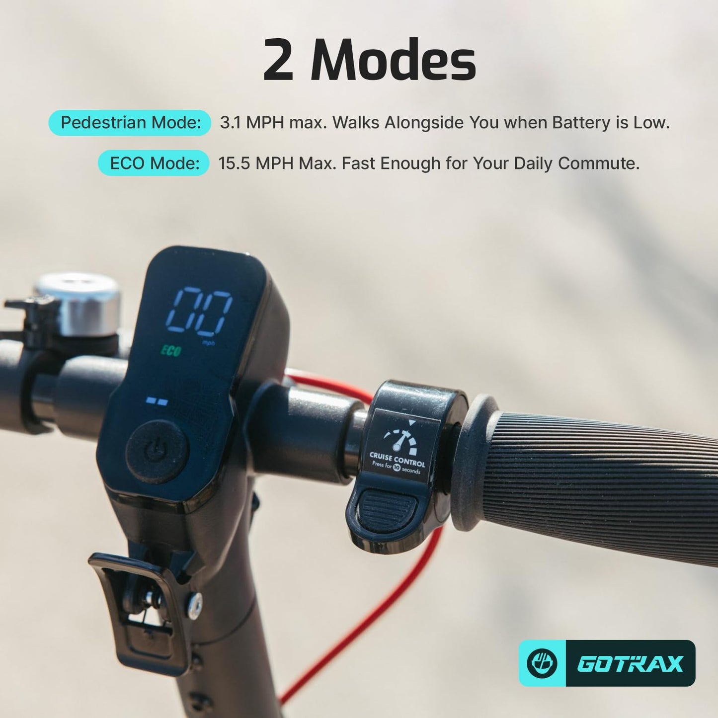 Gotrax Electric Scooter for Adults, Max 12 Mile Range & 15.5Mph by 250W Motor, 8.5" Front Air & Rear Solid Tires, Max Load 220lbs & Big Display with Cruise Control, Foldable EScooter EABS & Drum Brake