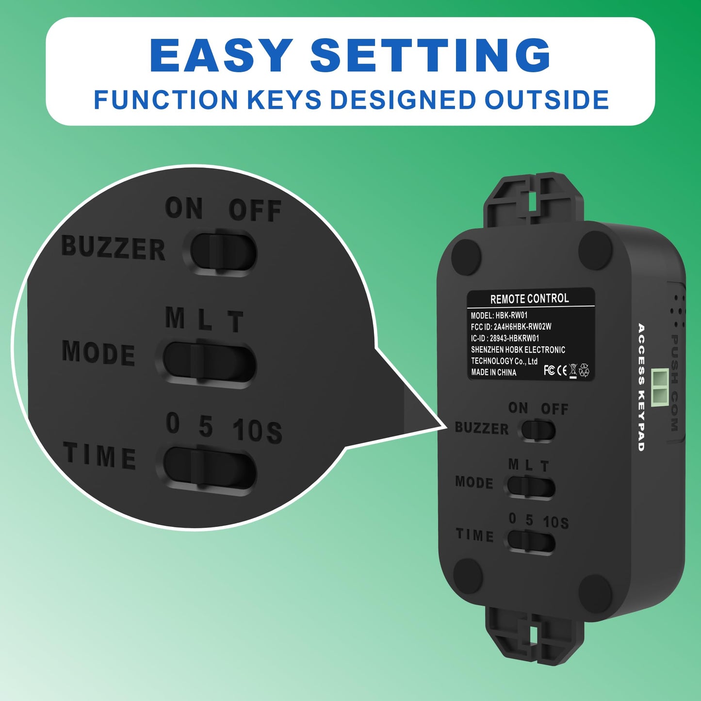UHPPOTE 4GHz WiFi & RF Remote Control with 1200Lbs Electromagnetic Lock Kit