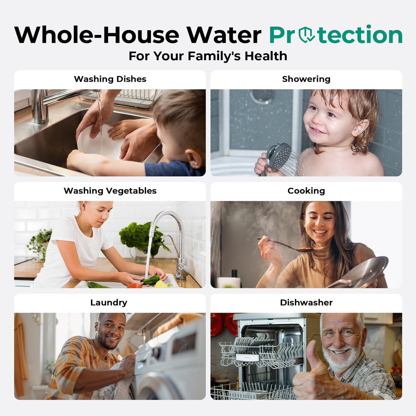 iSpring PFAS & Heavy Metal Whole House Water Filter System, Also Reduces Chlorine, Hydrogen Sulfide, Odor, Bad Taste, SGS-Tested Reducing up to 99% of PFAS, 1” Inlet/Outlet, Model: WGB22B-PFKS