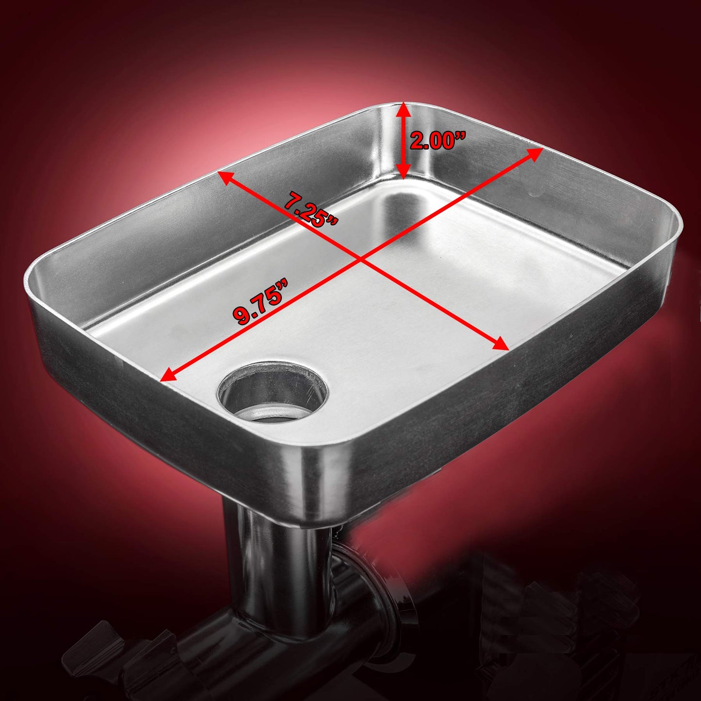 STX International Magnum 1800W Electric Meat Grinder | Grinds Soft Bones | High-Capacity Meat Tray | 6 Grinding Plates | 3 Stainless Steel Blades | Sausage Stuffer | Kubbe Maker & More Included