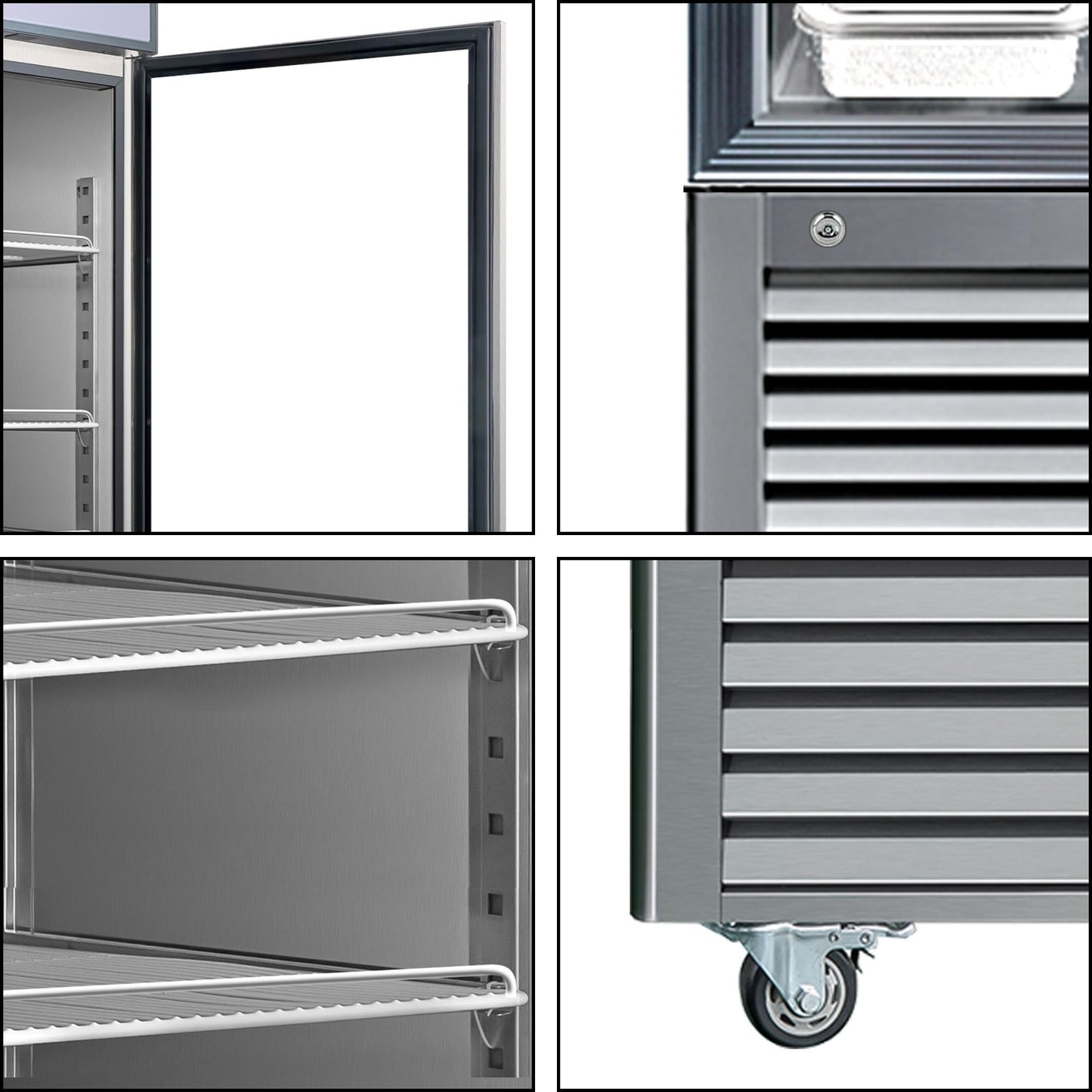 Kenmore Pro 23 Cu. Ft. Swing Glass Door Upright Commercial Display Freezer | 27" W Single-Door Merchandiser | Freestanding Convertible Freezer/Refrigerator | Digital Temperature Display | ETL-Approved