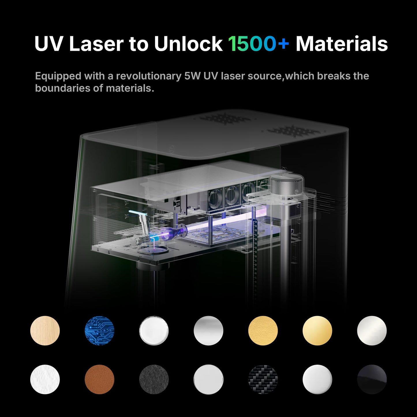 ComMarker X 12W UV Engraving Machine, 3D Internal Engraving, Auto-Focus with LiDAR Ranging System, 10,000mm/s Engraving System, On-Site & Small-Batch Ready Engraving Machine