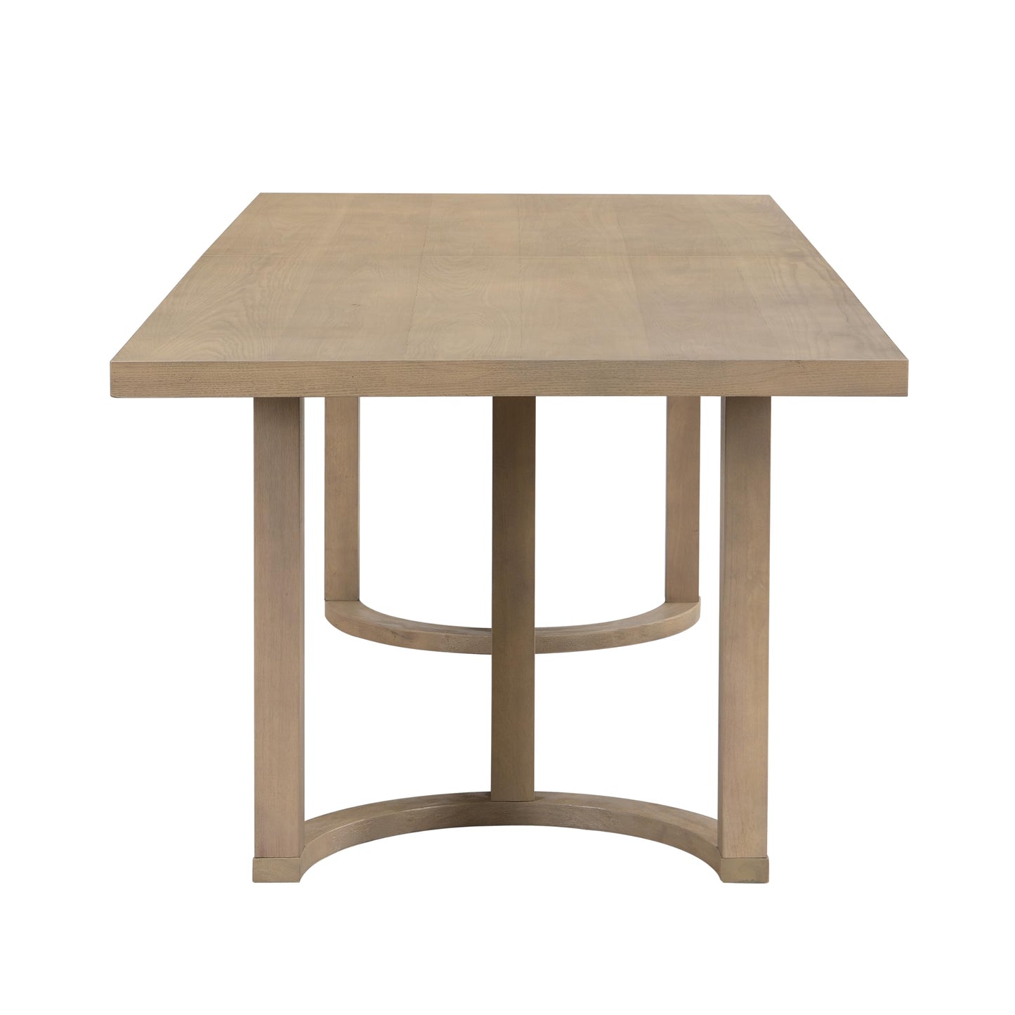Christopher Knight Home Evat 95 Inch Dining Table for 6-8 People, Modern Kitchen Table with U-Shaped Legs, Large Wooden Rectangular Farmhouse Dinner Furniture for Dining Room, Home Office,Natural Ash