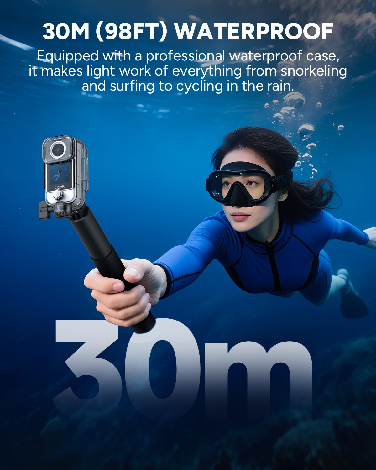 SJCAM C400 4K Action Camera for Vlogging, 6-Axis EIS Stabilizer, 7H Battery, Magnetic Wearable Body Cam, 154° Wide Angle, 2.29'' Touch Screen, 30M Waterproof, 5G WiFi, 64GB Card, POV Cam for YouTube
