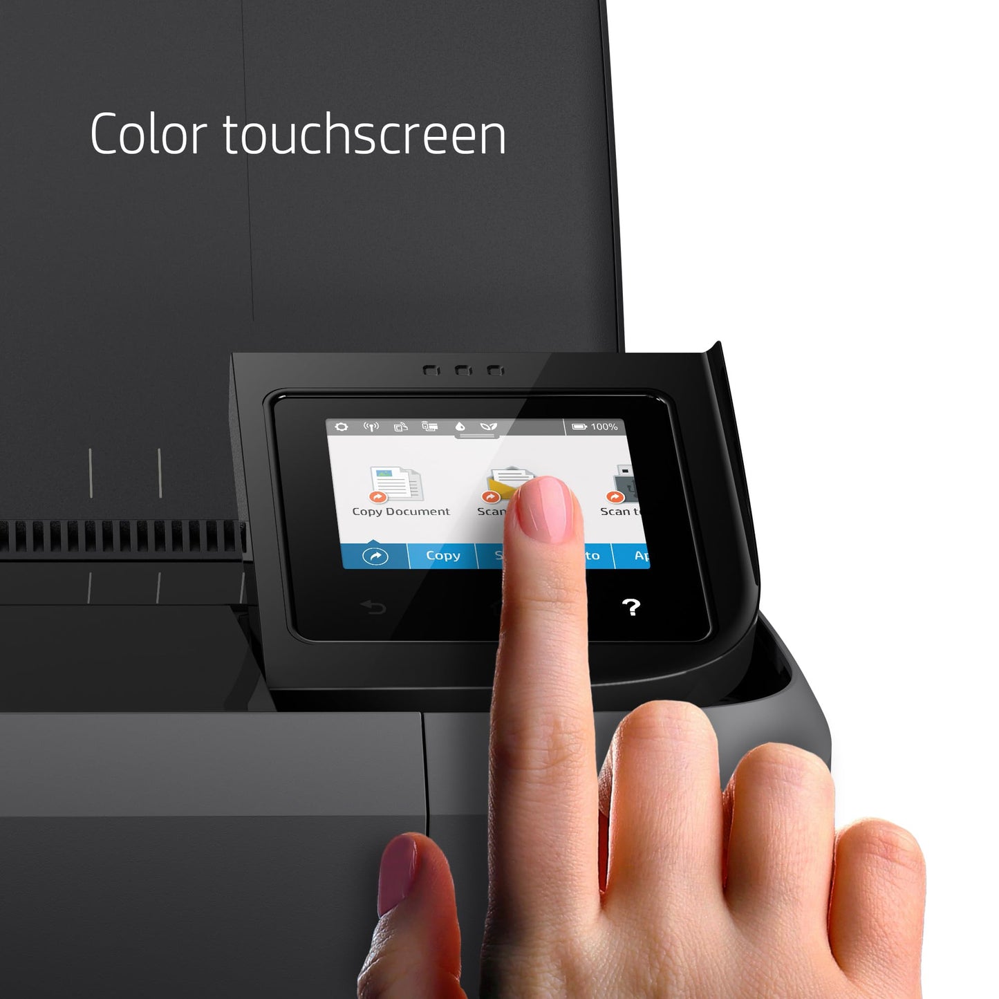 HP OfficeJet 250 Wireless Mobile Printer, Scanner, Copier - Black, Battery Included (CZ992A)