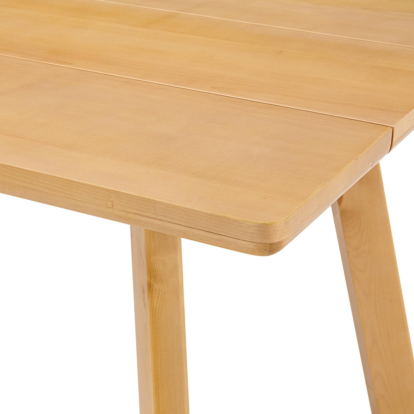 Alaterre Furniture Shelburne Dining Table for 4-6 – Modern Farmhouse 73-Inch Dining Table with Rectangular Wood Top, Solid Birch Legs, and Maple Veneer for Kitchen and Dining Room