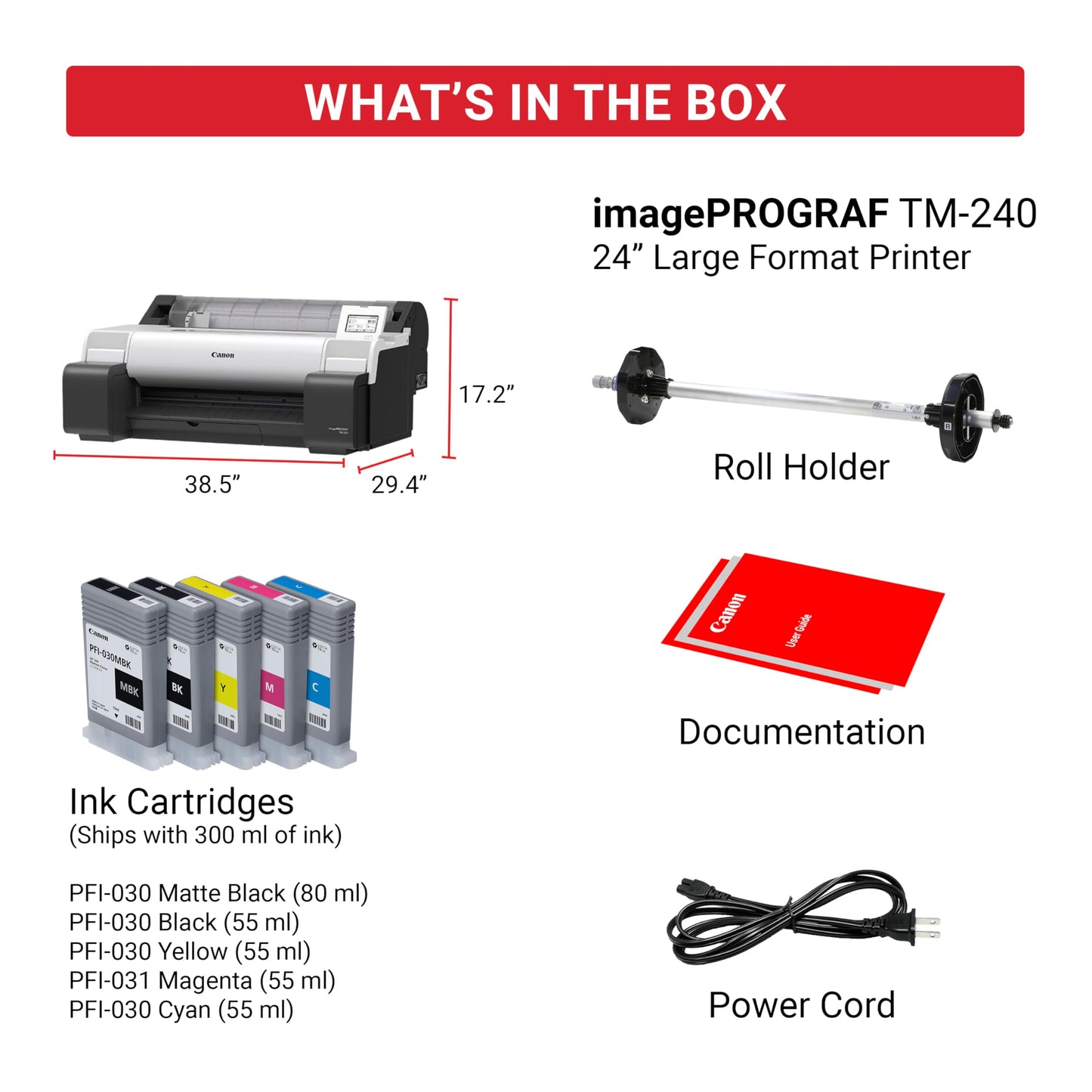 Canon imagePROGRAF TM-240 24" Large Format Printer