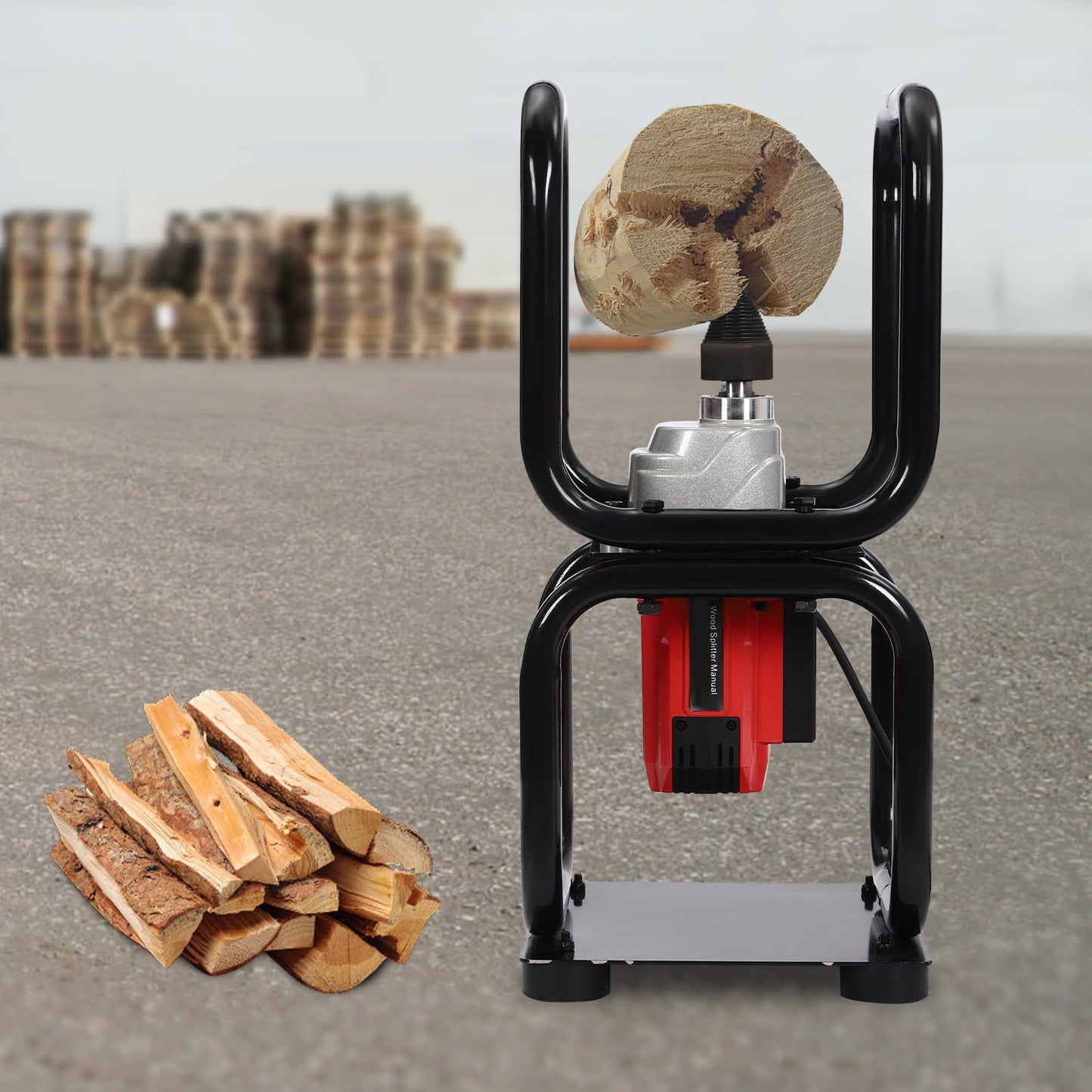 RIAHNEAH Log Splitter, Wood Splitter Electric Powered, Electric Firewood Splitting Machine, 3.3kw Electric Wood Splitter 110v
