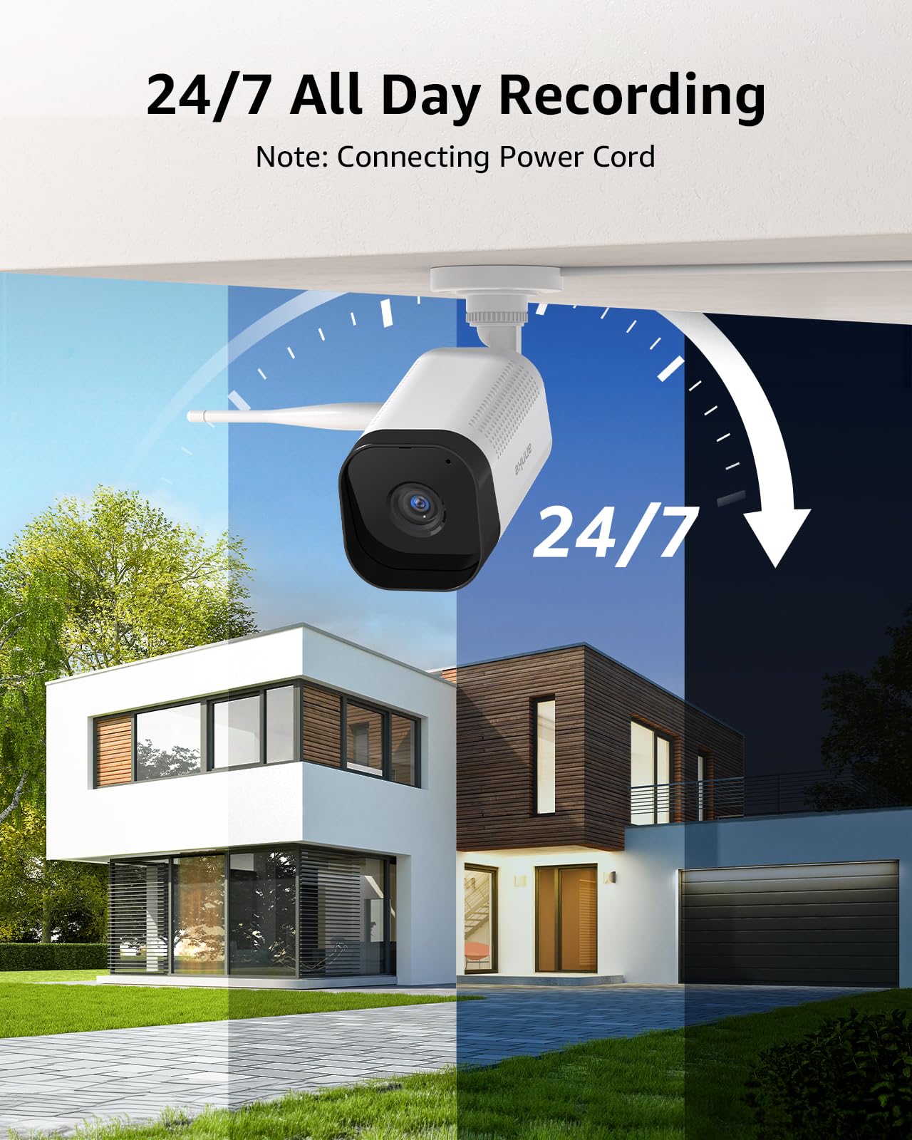 ANNKE Wireless Camera System, 16CH Expandable 4K Security NVR, 4Pcs 3MP Outdoor Cameras(Plug-in Power Required), 2-Way Audio, Dual-Band WiFi, Human Detection, IP66 Waterproof, 24/7 Protection, 1TB HDD