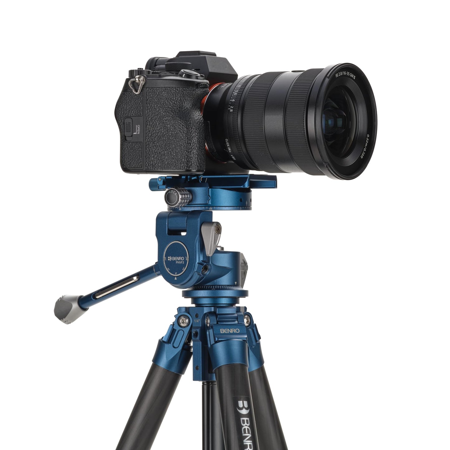 Benro Superslim 1.5 Series, 4 Section Carbon Fiber Tripod with PHVF3 Hybrid Flip Head (TSSL18CPHVF3)